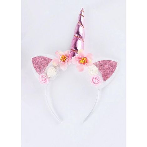 Serre-tête licorne - Accessoire cheveux - Pour fête d'anniversaire et déguisement - Bandeau licorne (1/5)