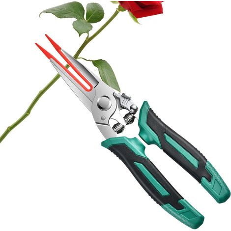 Tijeras de podar, cortaramas manuales de acero inoxidable, tijeras para jardín, paisajismo, huerto, viñedo, granja e invernadero.