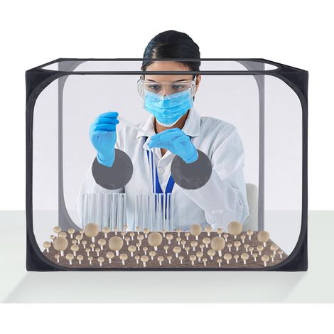 Filiyano-Boîte à air immobile pour champignons - Tente de culture de champignons pliable (90 x 60 cm) (1/5)