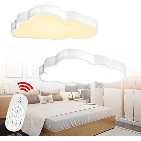 Deckenleuchte Wolke Kinderzimmerlampe 48W Cartoon Kinderzimmer Lampe Wolken mit Fernbedienung für Kinder Mädchen Baby - Dimmbar NAIZY (1/5)