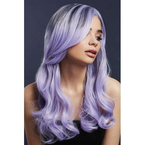 Fever Khloe Wig - True Blend - Lilac - Long Wave - Centre Parting - 56cm/22in - 71095