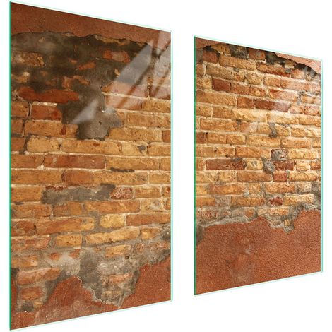 PIASTRA PROTETTIVA IN VETRO PER CUCINA 65x52 MATTONE (1/5)