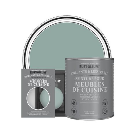 Peinture pour Meubles de Cuisine, Finition Brillante - Bleu Gris