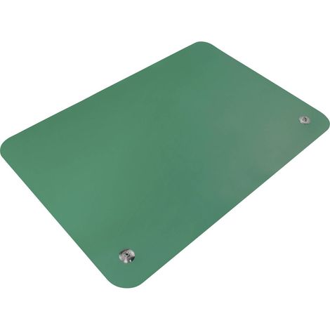 [NEUWERTIG] B-Ware Quadrios ESD Tischmatte antistatisch grün 120x60cm Druckknopf 10mm Schutzmatte (1/2)