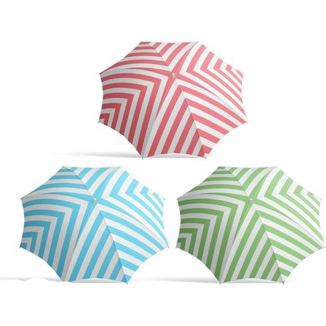 Parasol bigbuy garden rayas 200 cm nylon aluminio