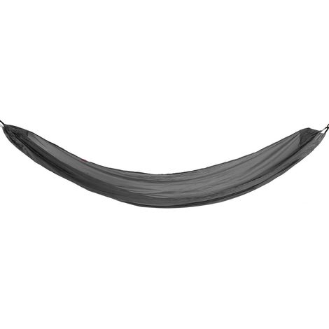 Hamac de camping portable, hamac parachute avec sac de rangement et mousqueton pour activités extérieures - Gris (1/5)