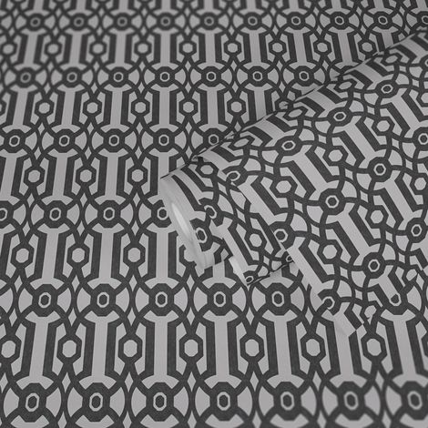 A.S. Creation  Art of Eden  390624  Vliestapete  Grafisch  10.05 x 0.53 m  Schwarz  Wohnzimmer  Schlafzimmer  Flur  Küche  Esszimmer  Badezimmer  Bad  Arbeitszimmer  Büro  Diele