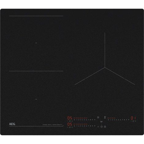 AEG – Plaque induction 3 foyers 58 cm – Puissance 7350 W – Technologie PowerBoost – Verre SaphirMatt facile à nettoyer - TI63IQ10IZ