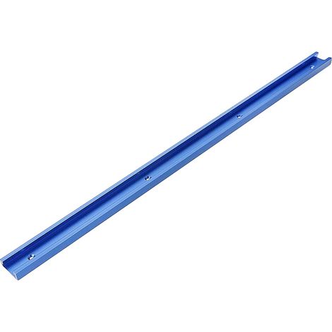 Rail en T de 300 mm pour le travail du bois, stable et portable, en alliage d'aluminium (1/4)