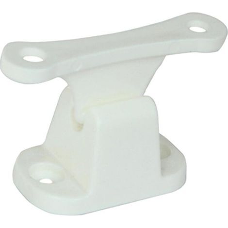 T-Shaped Nylon Door Stop Retainer for Motorhome, Caravan, Campervan - White (1/5)