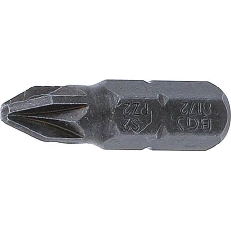 Embout Cruciforme PZ2 6,3 mm (1/4) - L. 25 mm - Précision et Robustesse, Chrome-Vanadium, Pro - D-Work (1/5)