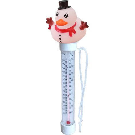 Thermomètre de piscine - Jauge de température de l'eau de piscine facile à lire  Dispositif de de la température de l'eau flottante  7,87 pouces de calibre trempé pour baignoire