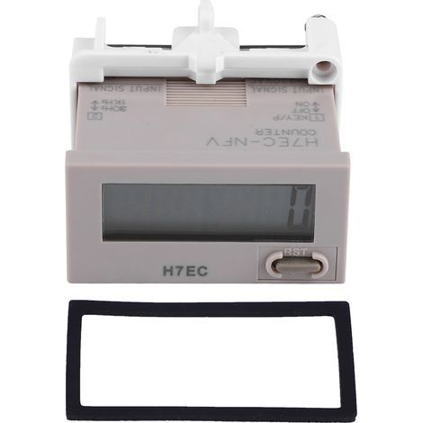 Digitaler Stromzähler, schwarzer Zähler H7EC-NFV, einfach zu installieren, Zählformat 0-99999999 mit 8-stelliger LCD-Anzeige für Elektronikgeräte (1/5)