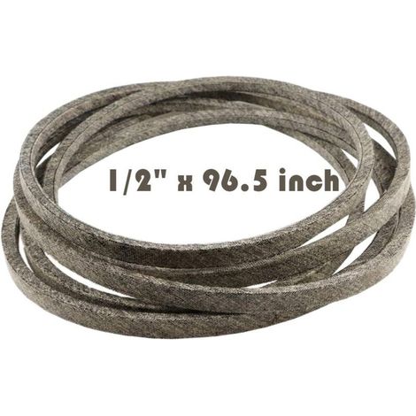 Courroie d'entraînement de transmission de lames de plate-forme de coupe de tracteur de tondeuse à gazon pour CUB Cadet 954-04060, 954-04060A, 954-04060B 1/2"x 96.5" Fabriqué en Kevlar