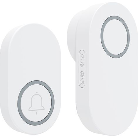 Electric wireless doorbell, battery-free, waterproof, long-distance, wall-penetrating, 60 ringtones (1/3)