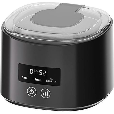 Machine de nettoyage automatique portable vibrante 50 kHz pour appareils dentaires, bijoux, bagues et prothèses dentaires B (1/5)
