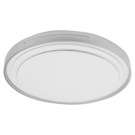 Plafón Argus 36 W blanco/plata 3528 lm 39x39x7,5 cm mando regulable
