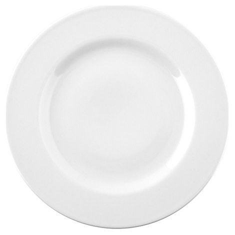 Set 12 Piatti Frutta da Tavola in Porcellana Bianco Ischia 21 cm