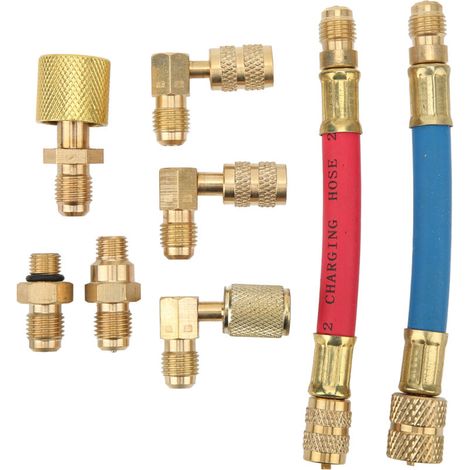 R134A R12 voiture A/C climatiseur réfrigération conversion adaptateur connecteur Kit de tuyau (1/5)