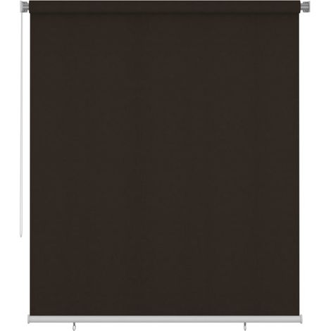 Store roulant d'extérieur 200x230 cm Marron PEHD vidaXL (1/5)