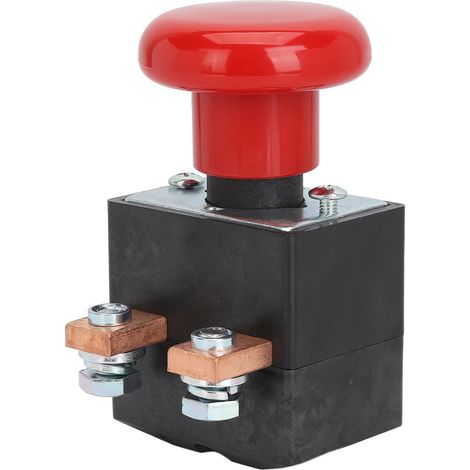 Bouton d'arrêt d'urgence DC80V, interrupteur de sécurité fiable pour transpalette électrique Albright, chariot élévateur, pièce de rechange 250A (1/5)