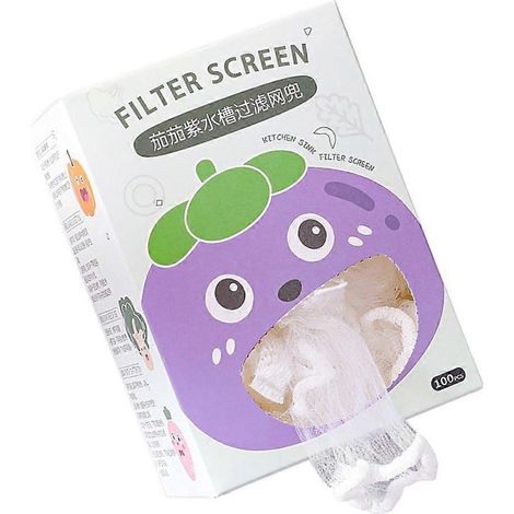 100 pièces Sacs de Filtre pour Évier, Maille Multifonction Anti-Obstruction, Filet de Protection pour Évier de Cuisine (1/4)