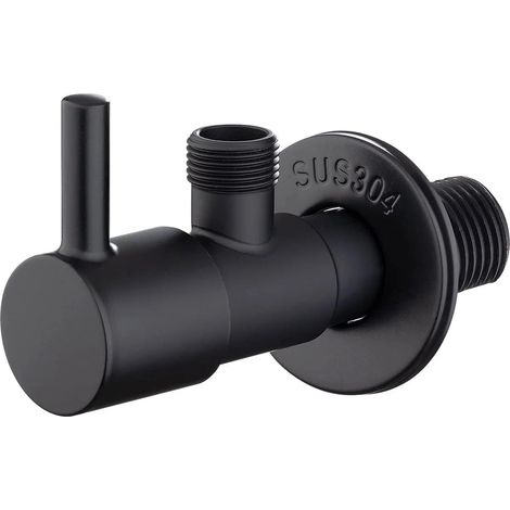 Schwarzes 3/8-Eckventil mit Keramikverschluss M22025B-3/8