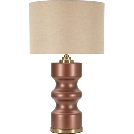 Lampe Design "Rosenthal" 69cm Marron