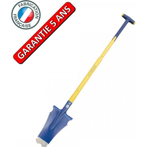 Pala Caiman de 33 cm – mango de muleta de composite – cortador de raíces OUTILS PERRIN