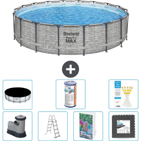 Bestway Steel Pro MAX Rund - 549x122 cm - 8-teilig S563 (1/3)