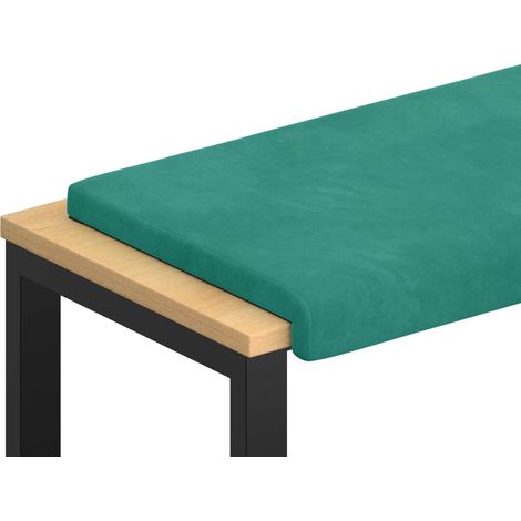 Bench Cushion Velvet Turquoise Depth 35 cm vidaXL