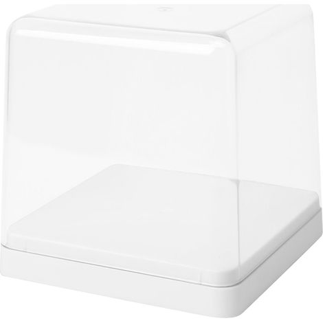 Boîte de rangement et d'exposition pour figurines, transparente, anti-poussière, empilable, blanche (1/5)