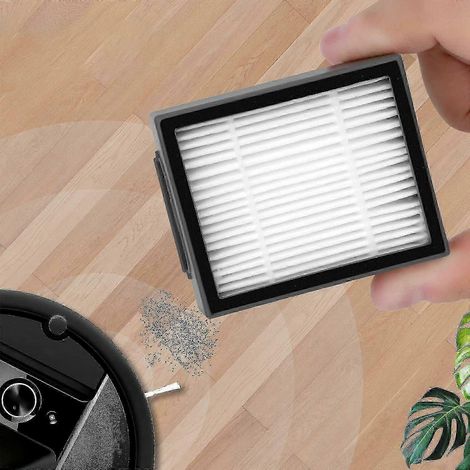 Paquete de 10 filtros HEPA compatibles con iRobot Roomba I&e Series E5 E6 E7 I3 I3+ I4 SZRH AF (1/4)
