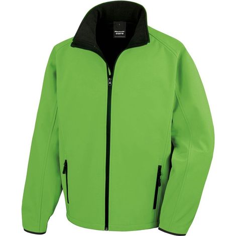 Result Giacca Softshell da uomo Core Printable Verde XL
