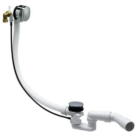 Laufen Accessoires - Bonde et trop-plein pour baignoire, avec remplissage Exafill, chrome H2951120040001