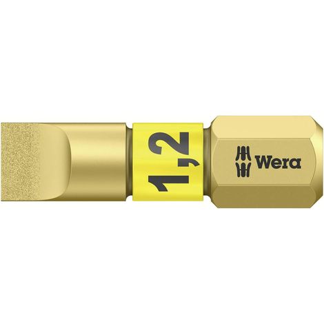 Wera 800/1 BDC Embout à fente acier 25 mm DLC (1/2)