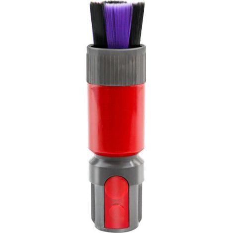 Brosse Anti-rayures, Sans Trace Brosse à Poussière pour Accessoire Dyson, pour Embout Aspirateura Dyson V7/V8/V10/V15, Brosse à Poussière sans Rayures pour Aspirateur Dyson (Rouge) (1/4)