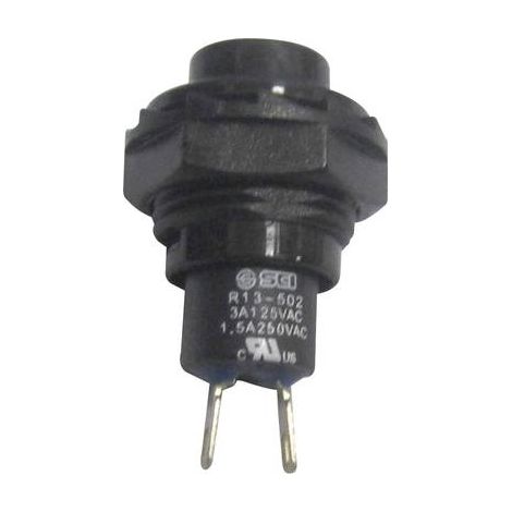 BOUTON POUSSOIR À PRESSION TRU COMPONENTS TC-R13-502A-05BK 1587730 250 V/AC 1.5 A 1 X OFF/(ON) À RAPPEL 1 PC(S)