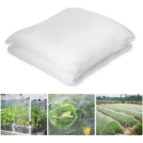 Blanc Filet Anti Insecte Potager 3 x 10 M, Filet Protection Potager, Filet Jardin Convient (1/5)