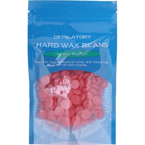 Perles de Cire Chaude Épilation Jambes Corps Cire à Dépiler 50g Parfum Fraise (1/5)