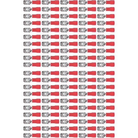 100 isolierte Crimp-Anschlüsse aus Kupfer und PVC für Hausinstallationen, 22-16 AWG, MDD 1,25-250 (1/5)