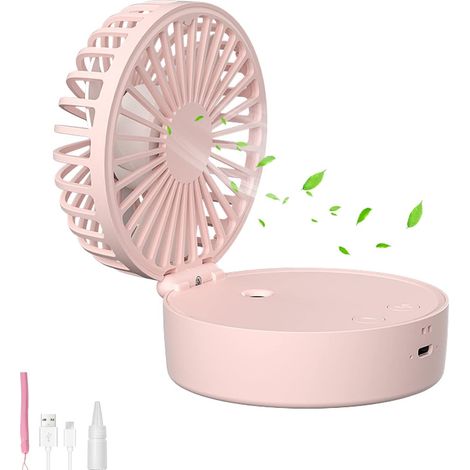 Ventilateur portable, mini ventilateur, ventilateur rechargeable, ventilateur à piles, petit ventilateur, ventilateur pour cils, ventilateur pliable, (1/5)