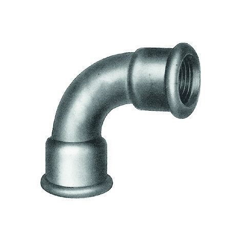 Courbe 90° femelle grand rayon 2 noir - 1''1/4 - SFERACO