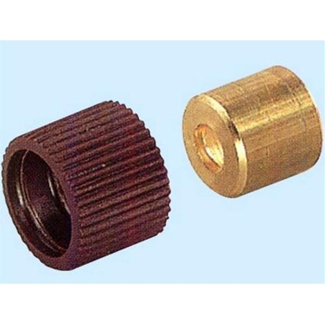 Mensoline reggipiani in ottone gommato - Colore marrone Conf. 300 Pz