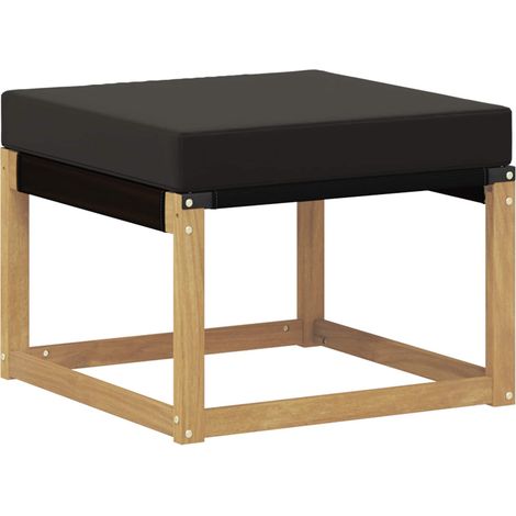 Maison Exclusive - Outdoor-Fußhocker Massivholz Akazie und Textil