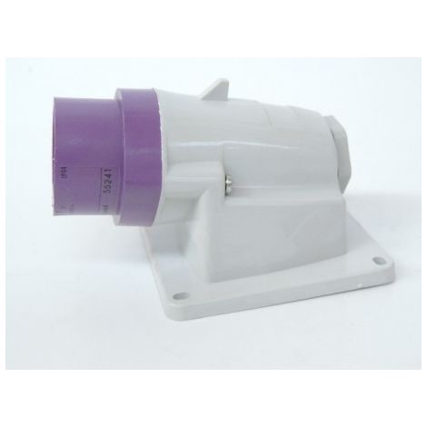Fiche Socle inclinée P17 IP44 16A de 20V à 25V 2 pôles LEGRAND 055241 (1/2)