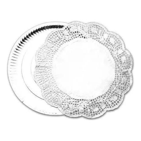 ibili Elegantes Silbernes Platzteller 32 cm für die Küche