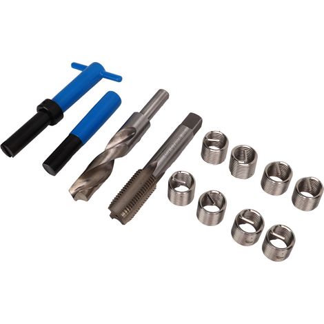 Kit de réparation de filetage en acier rapide avec boîte de rangement, outils de refiletage automobile pour la restauration des filetages usés M20x2,5 (1/5)