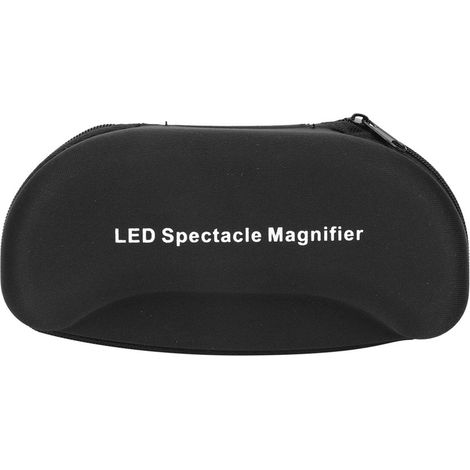 Reparatur von wiederaufladbaren Vergrößerungsgläsern 4,5x, 6 Vergrößerungsstufen zum Lesen und für journalistische Arbeiten, mit zwei einstellbaren LED-Lichtquellen. (1/5)