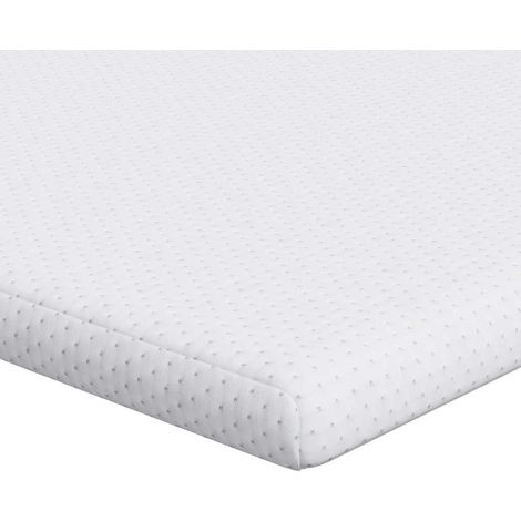 Surmatelas Blanc 80 x 200 cm Tissu Jacquard